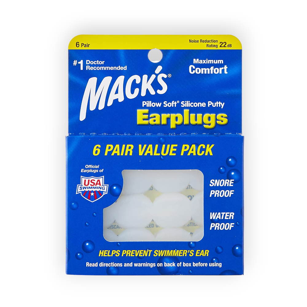 MACKS EARPLUG 6PAIR MAX COMFORT