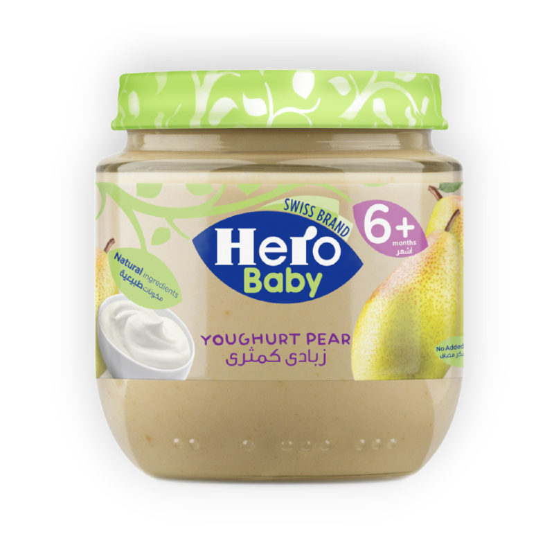 HERO BABY YOGHURT PEAR 130 GM كمثرى وزبادى