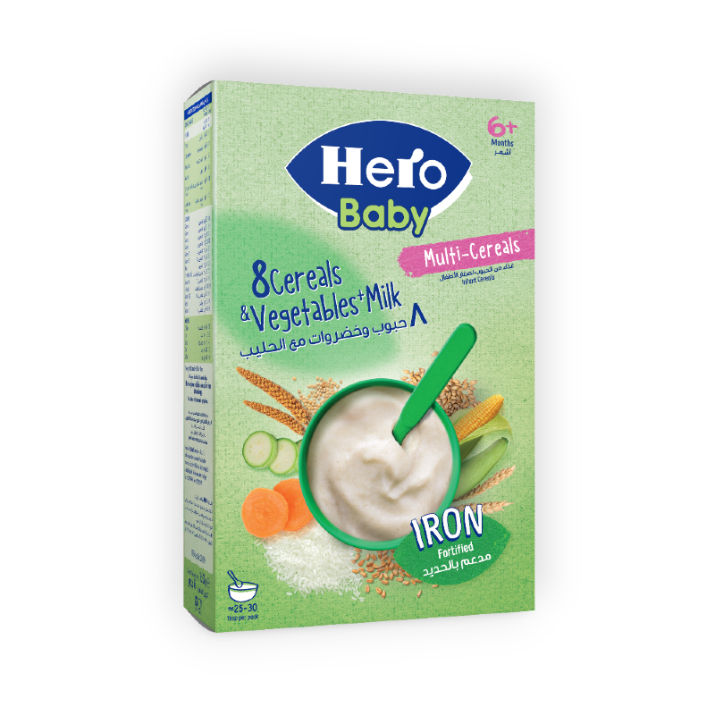 HERO BABY G.M. 8 CEREAL WITH MILK 150 GM
