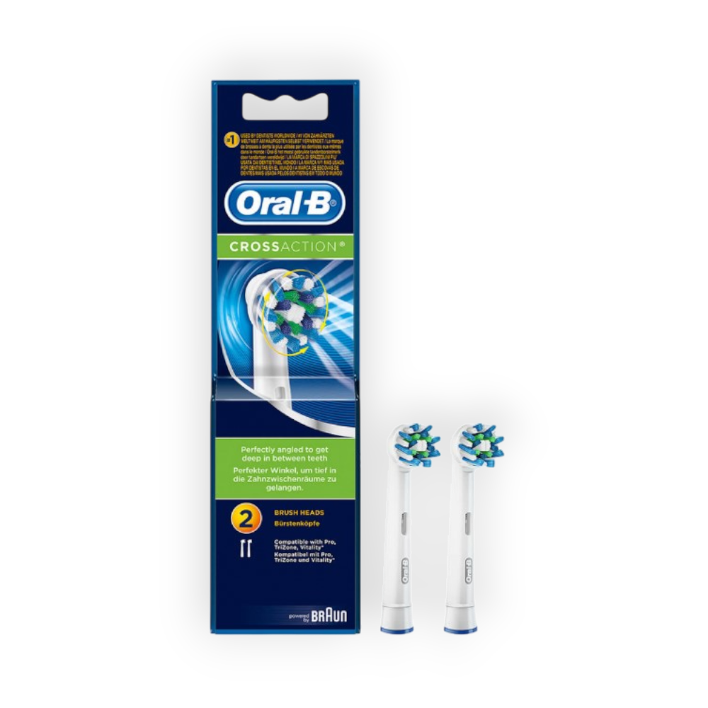 ORAL-B CROSS ACTION 2 PRUSH HEADS