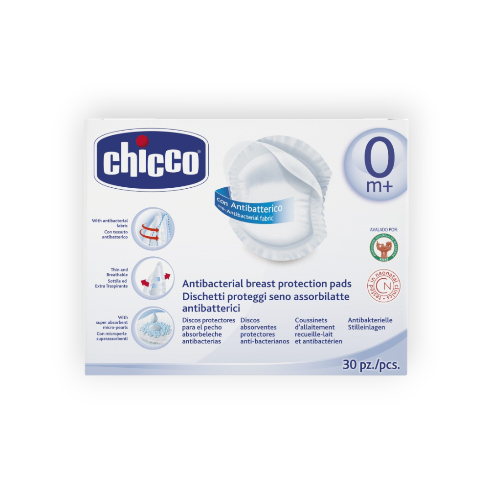 CHICCO NATURAL FEELING BREAST PADS 30 PIECES