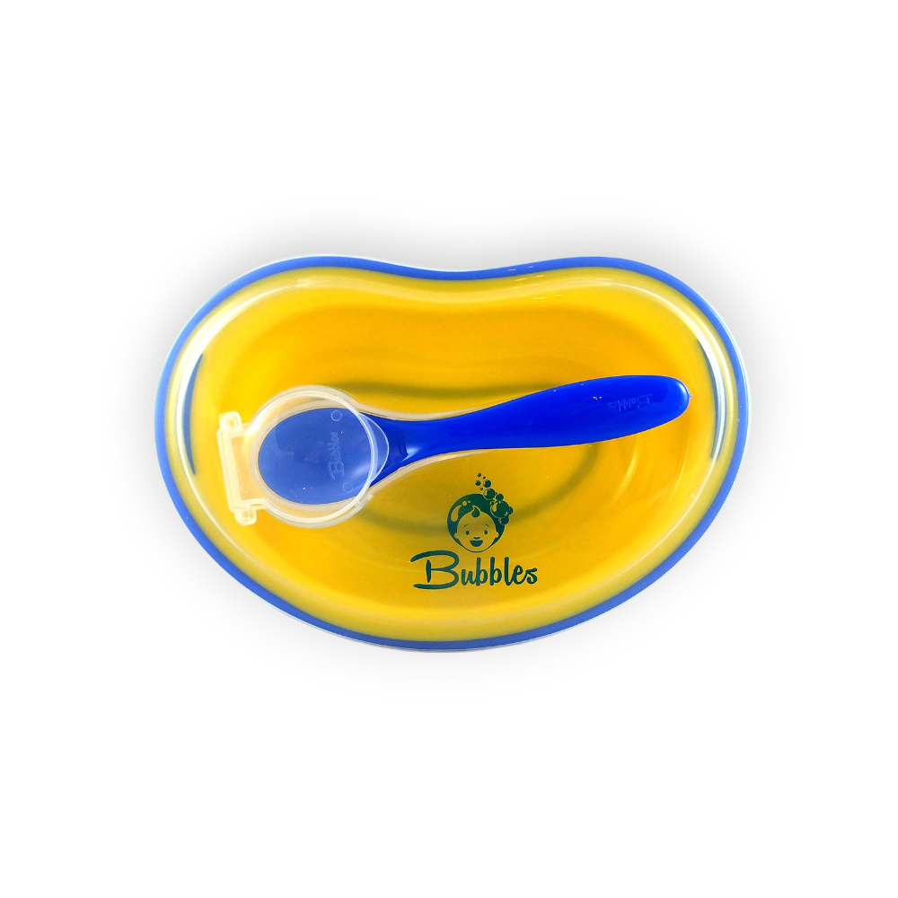 BUBBLES BABY PLATE طبق اصفر