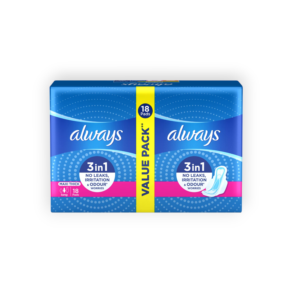 ALWAYS MAXI THICK LONG 18 PAD