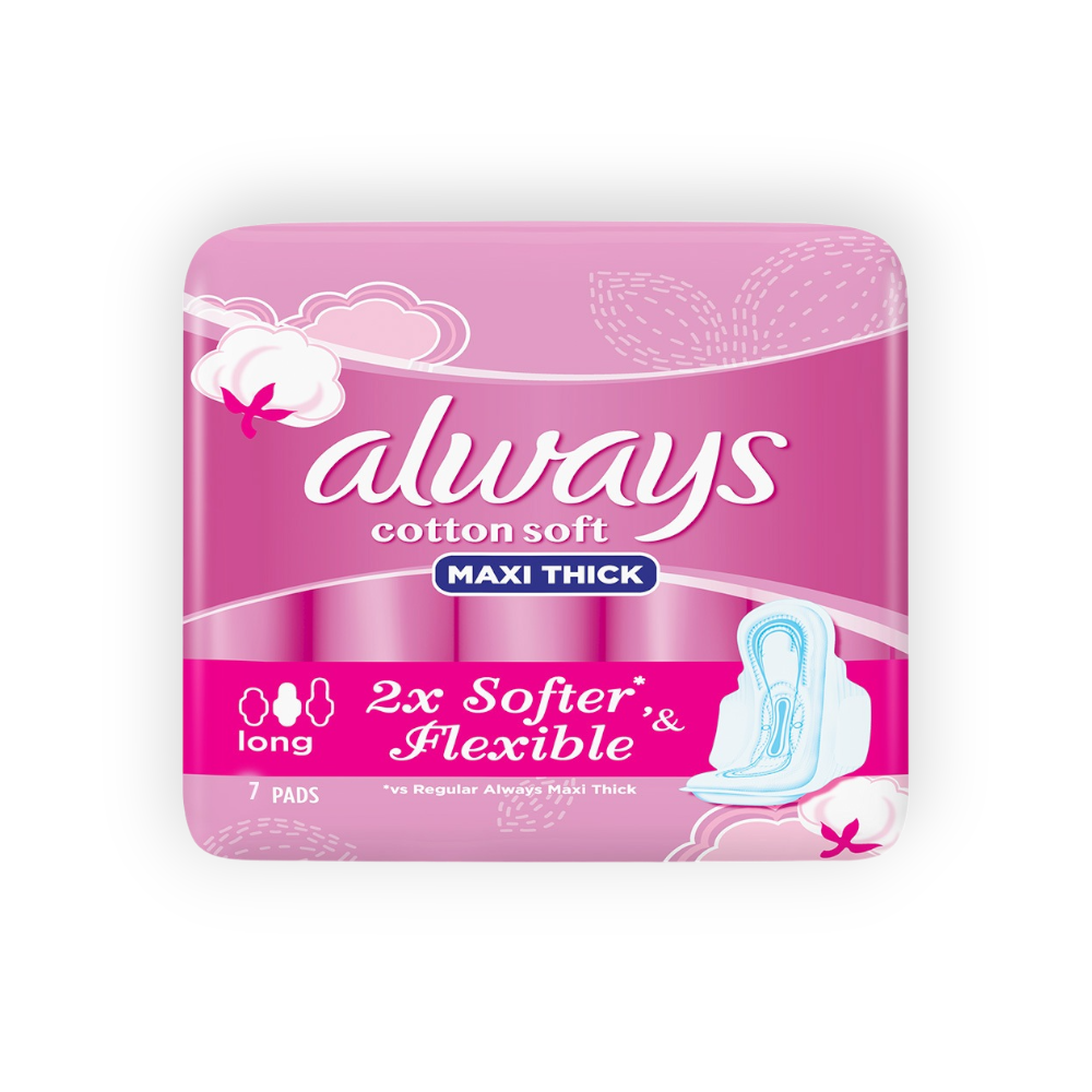 ALWAYS MAXI THICK COTTON SOFT 7PADS