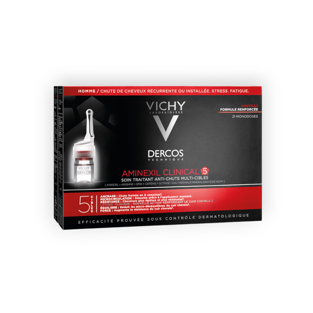 VICHY DERCOS AMINEXIL(MEN) CLINICAL 5 21 MONODOSE