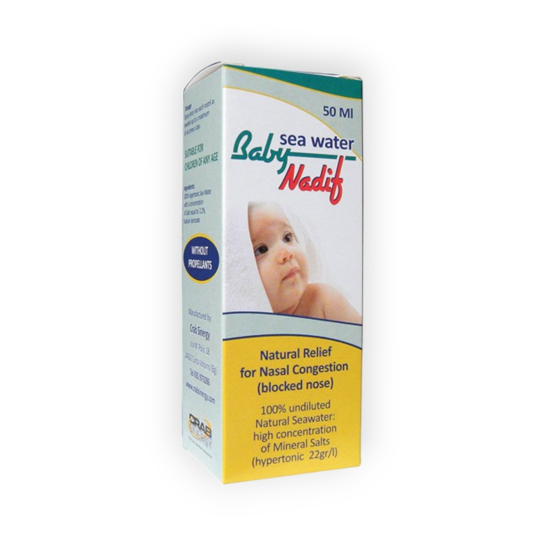 BABY NADIF SEA WATER NASAL SPRAY 50 ML