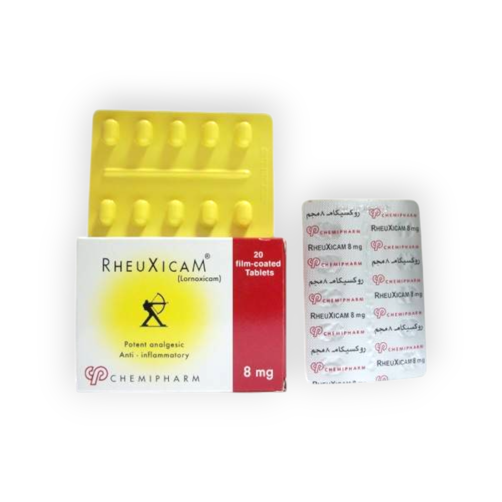 RHEUXICAM 8 MG 20 TABLET