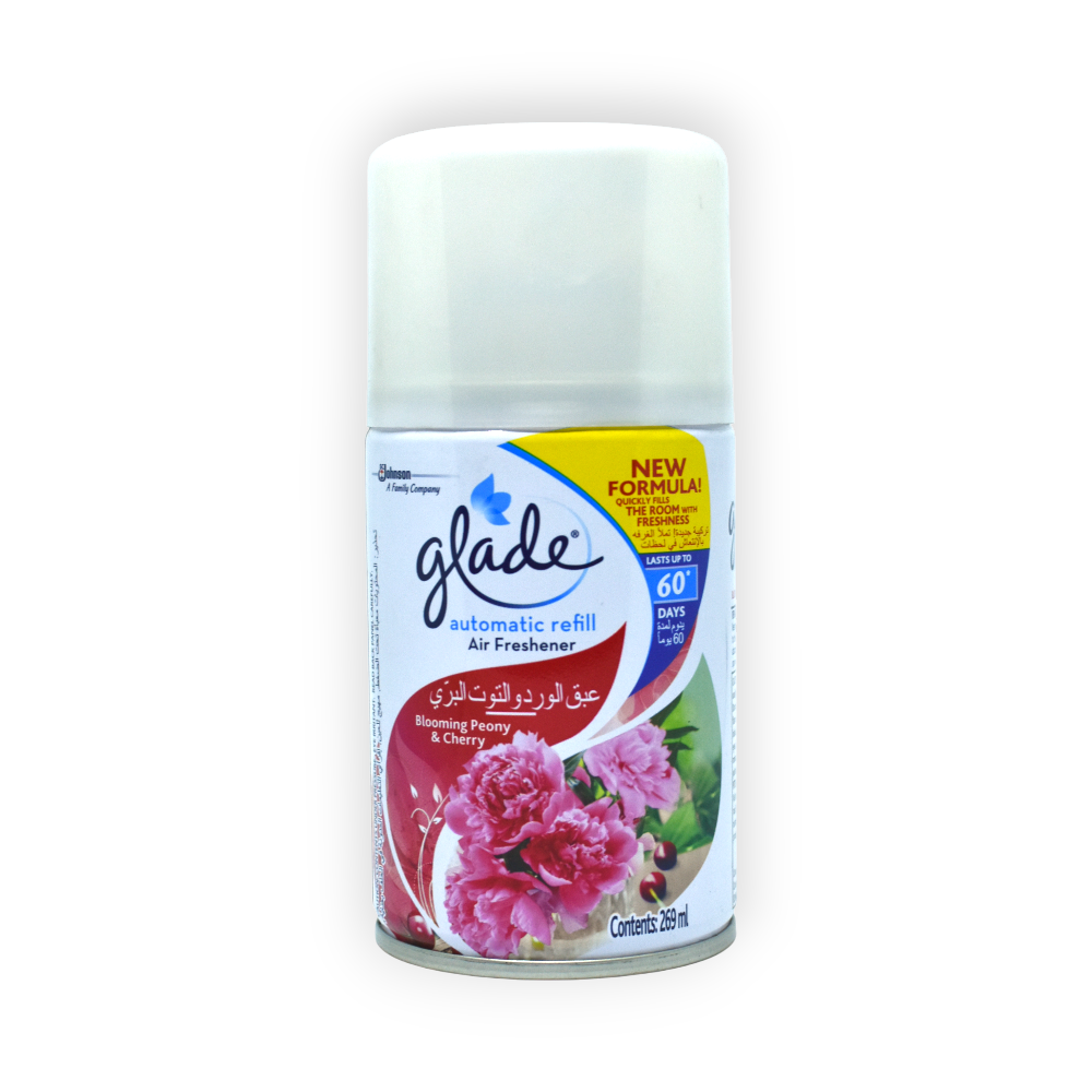 GLADE AUTOMATIC REFILL BLOOMING PEONY&CHERRY 269ML