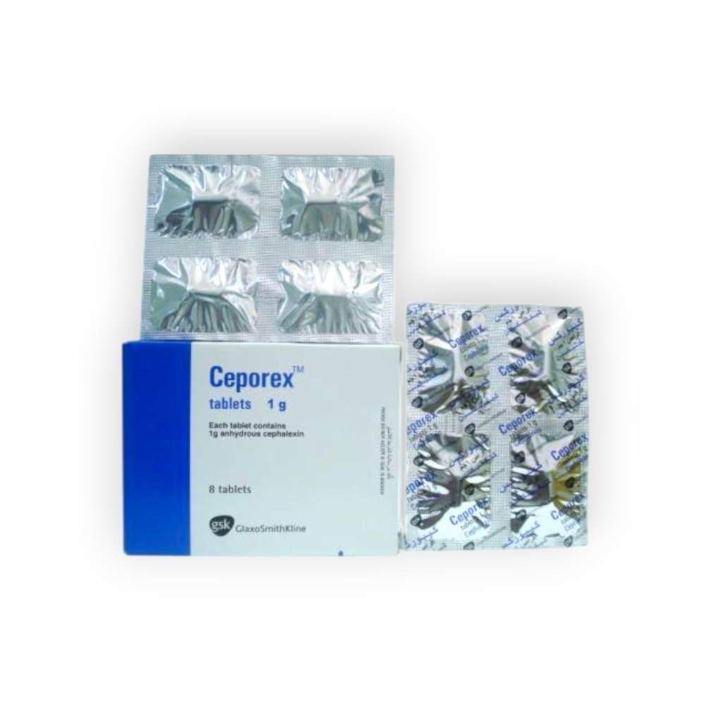 CEPOREX 1 GM 8 TABLET