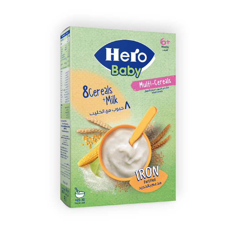 HERO BABY G.M. 8 CEREAL & FRUIT MILK 150 GM