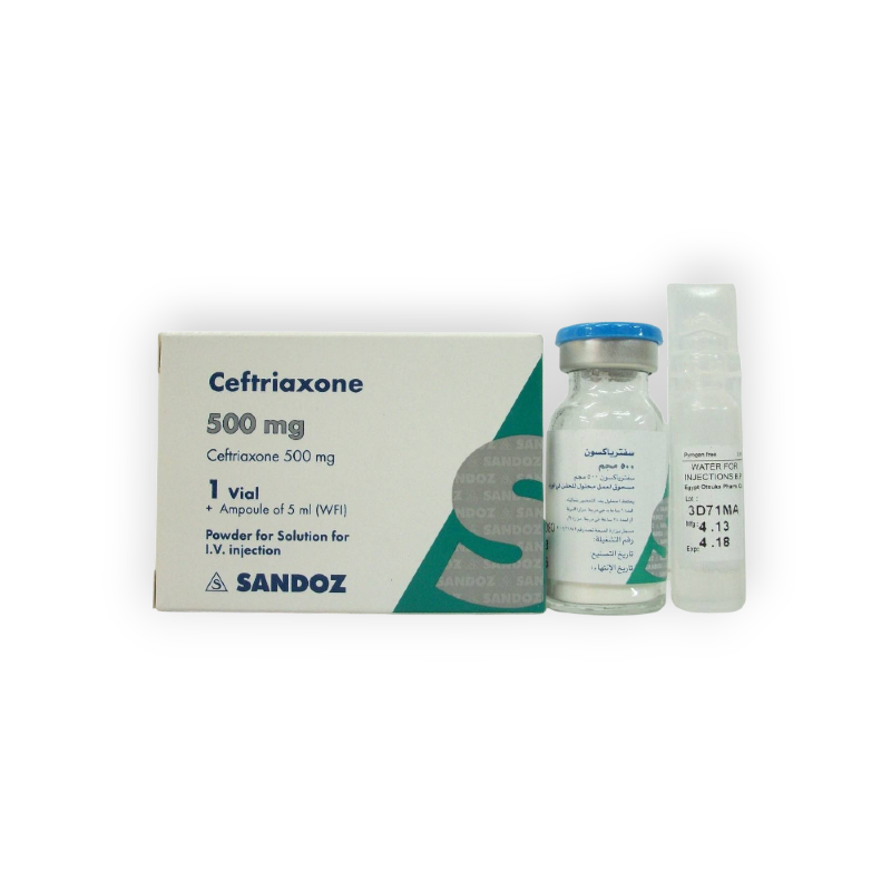 CEFTRIAXONE 0.5 GM I.V VIAL
