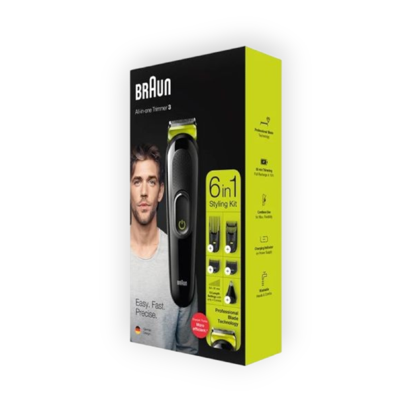 BRAUN ALL-IN-ONE TRIMMER3 6IN1 STYLING KIT MGK3221