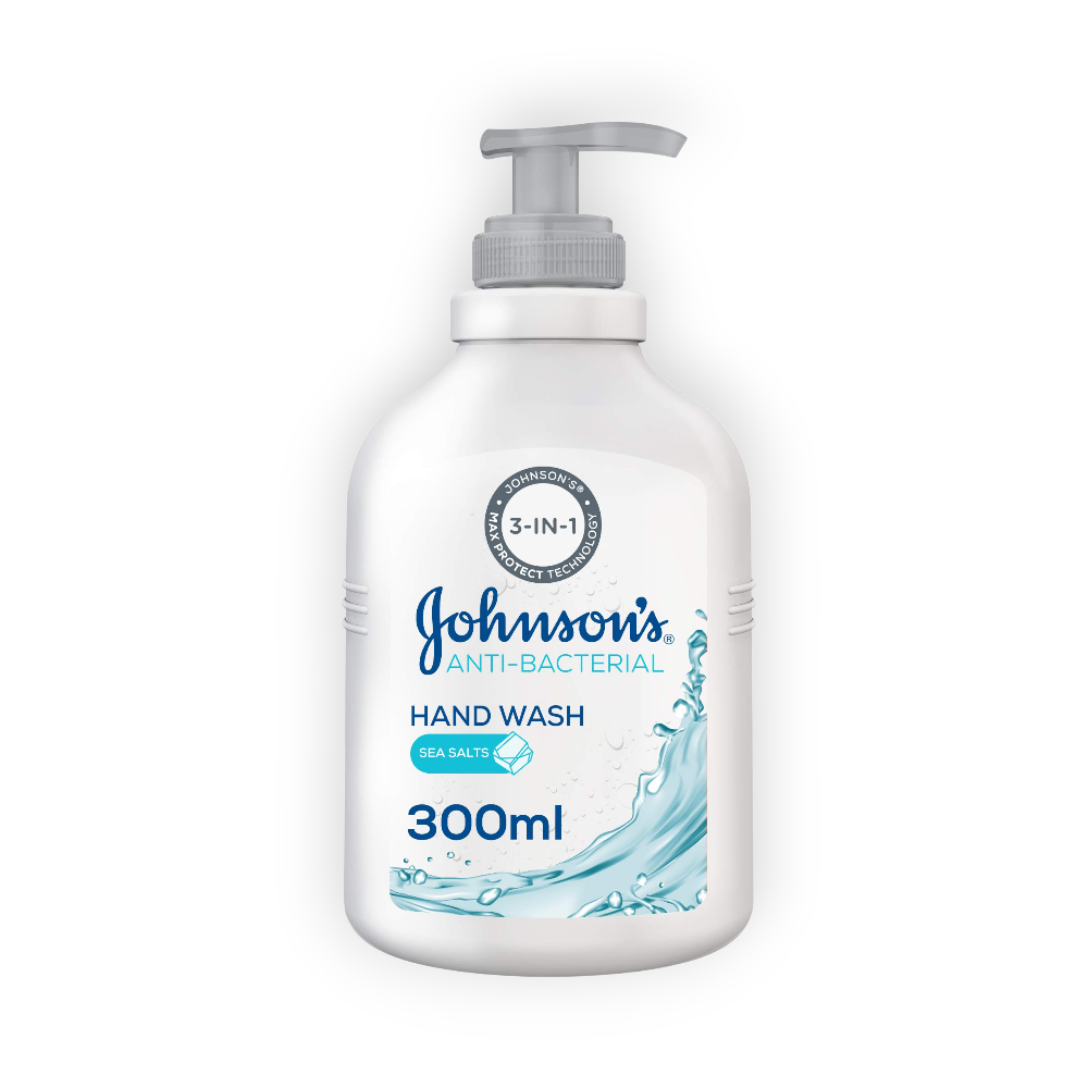 JOHNSONS HAND WASH ANTI-BACTERIAL SEA SALTS 300ML