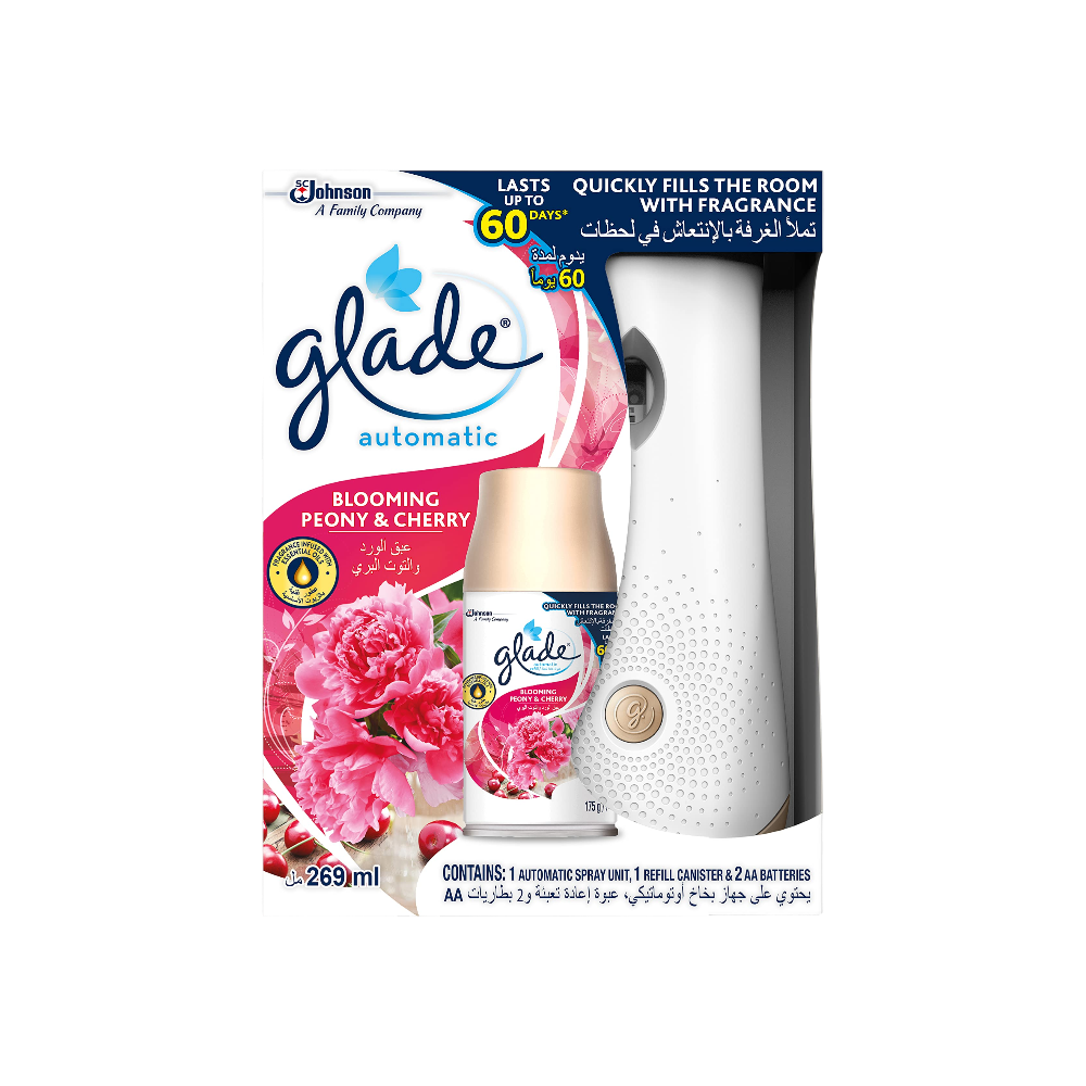 GLADE AUTOMATIC REFILL BLOOMING PEONY&CHERRY