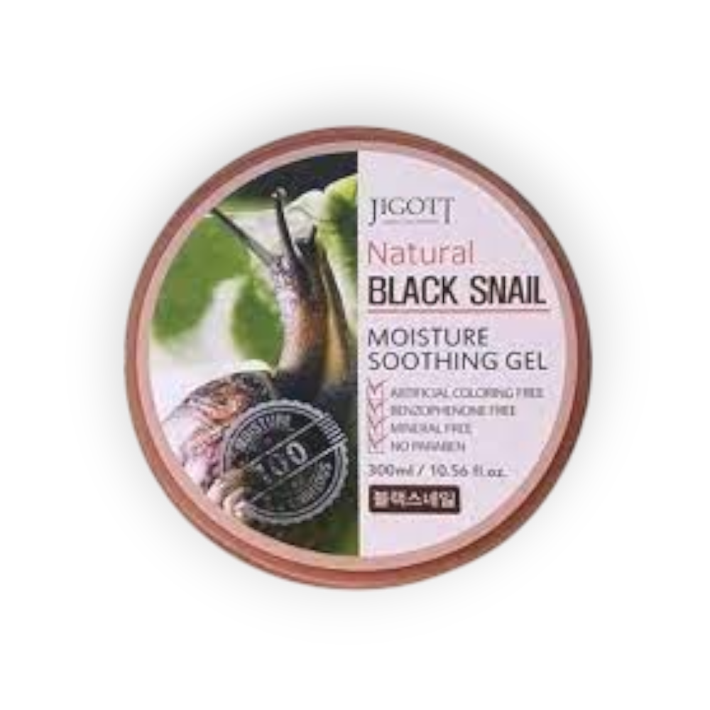 JIGOTT BLACK SNAIL MOISTURE SOOTHING GEL 300ML