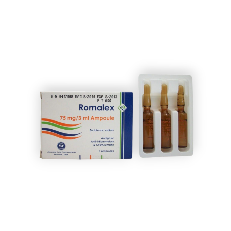 ROMALEX 75MG 3 AMPULES