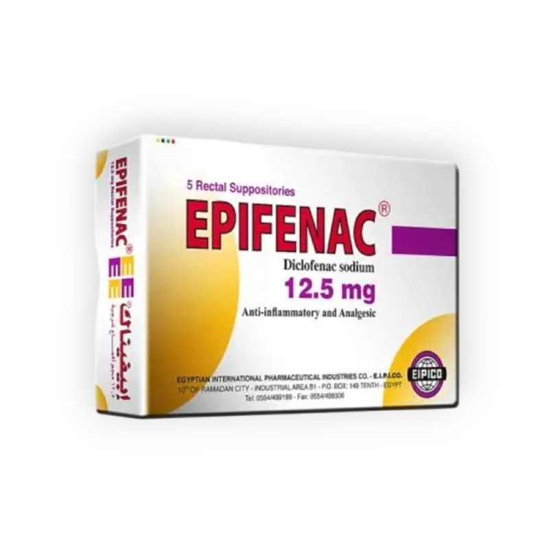 EPIFENAC 12.5 MG 5 SUPPOSITORIES