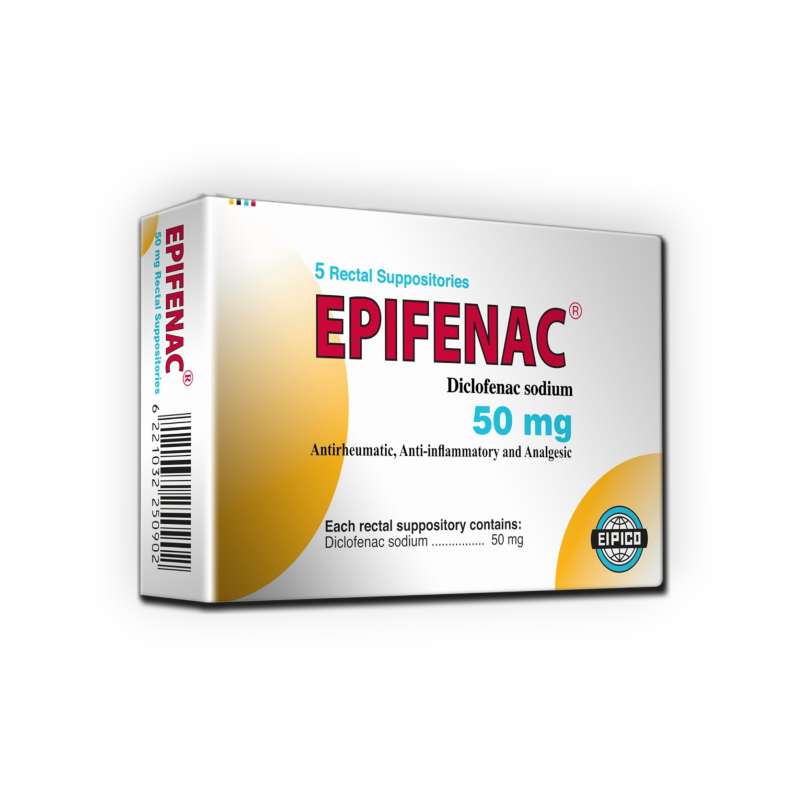 EPIFENAC 50 MG 5 SUPPOSITORIES