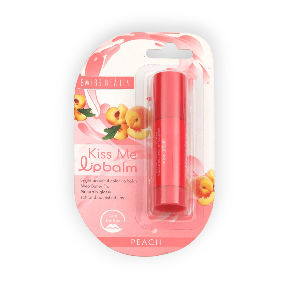 KISS BEAUTY PEACH LIP PALM 18 GM