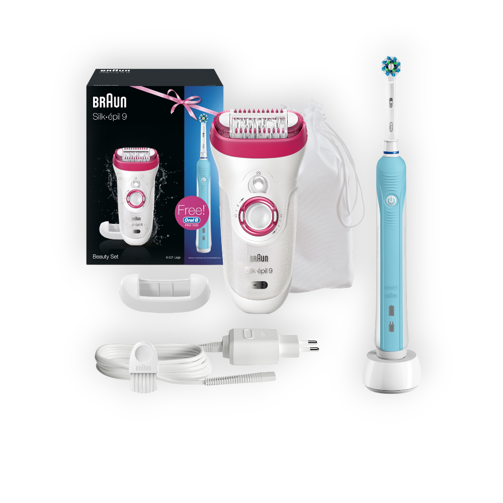 BRAUN SILK EPIL 9-521 FREE ORAL-B PRO500