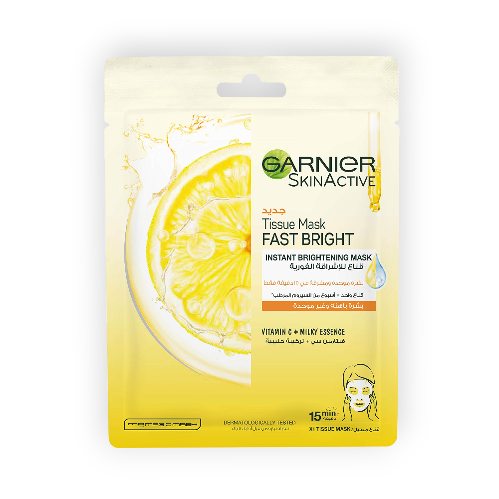 GARNIER MASK FAST FAIRNESS VIT C +MILKY 28GM