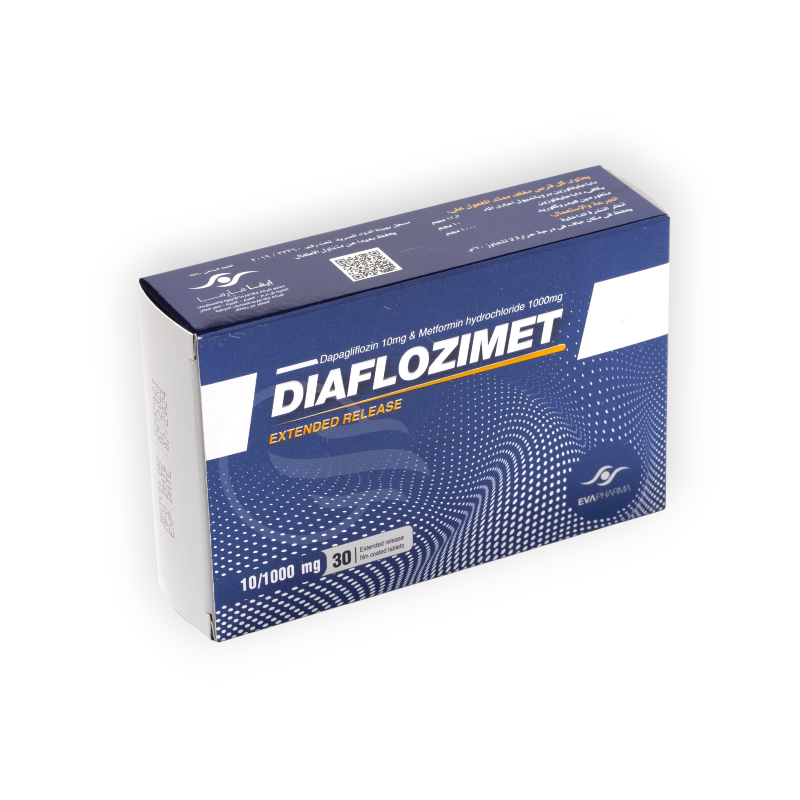 DIAFLOZIMET 10/1000 MG 30 TABLET