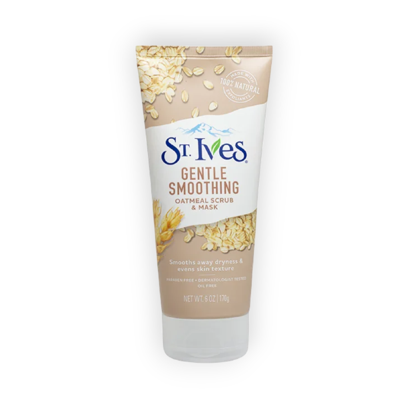 ST.IVES GENTLE SMOOTHING OATMEAL SCRUB&MASK 170GM