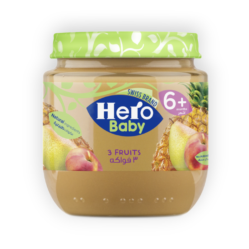 HERO BABY 3 FRUITS 130 GM JAR