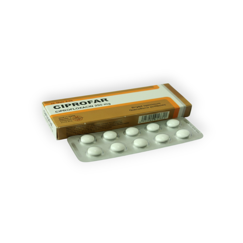 CIPROFAR 250 MG 10 TABLET