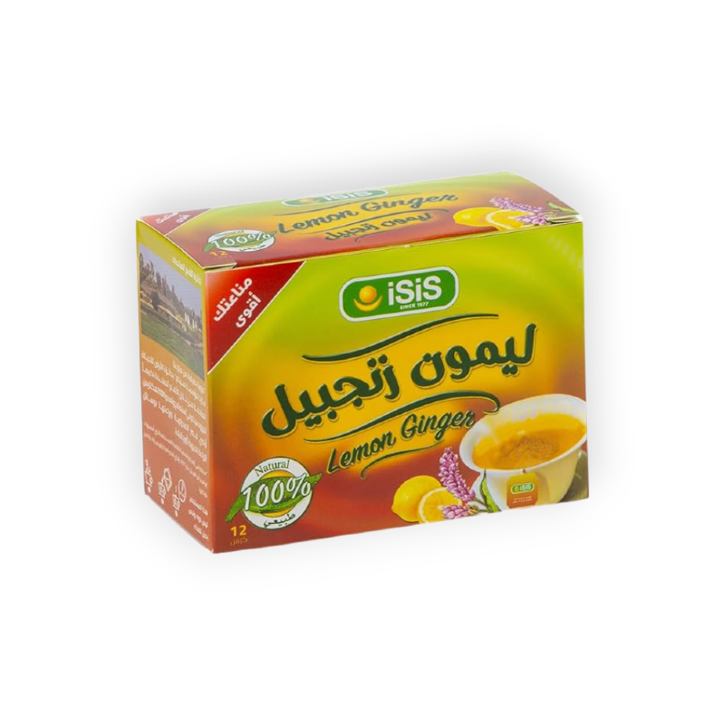 ISIS LEMON & GINGER 12 BAGS ليمون و زنجبيل