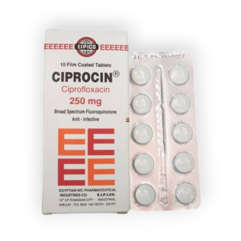 CIPROCIN 250 MG 10 TABLET