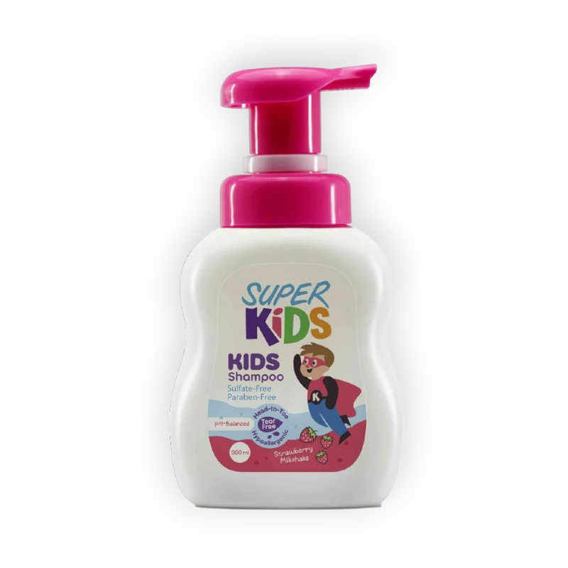 SUPER KIDS 3IN1 SHAMPOO&CONDITIONER&BATH GEL STRAWBERRY 500ML