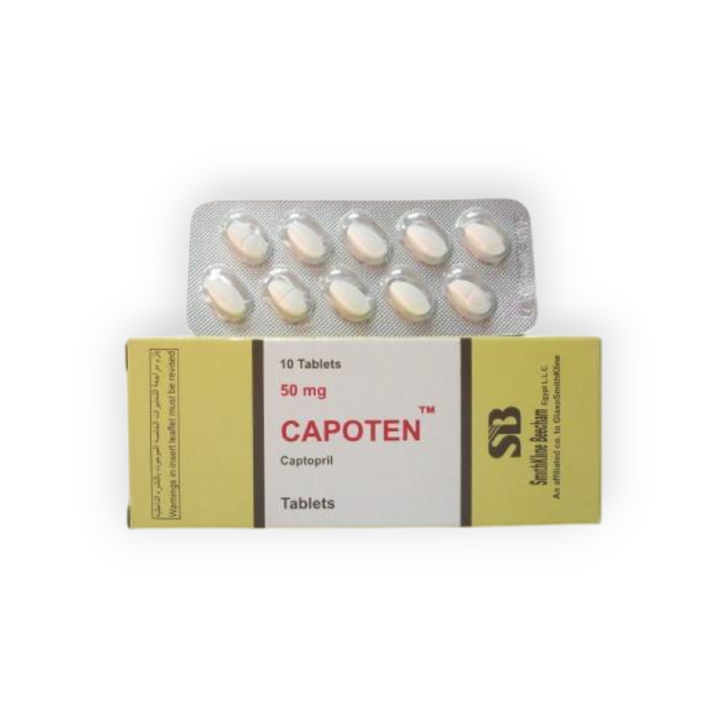 CAPOTEN 50 MG 10 TABLET