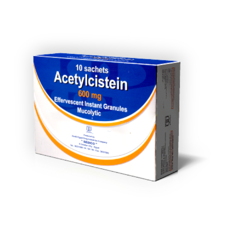 ACETYLCISTEIN 600 MG  EFF 10 SACHETS