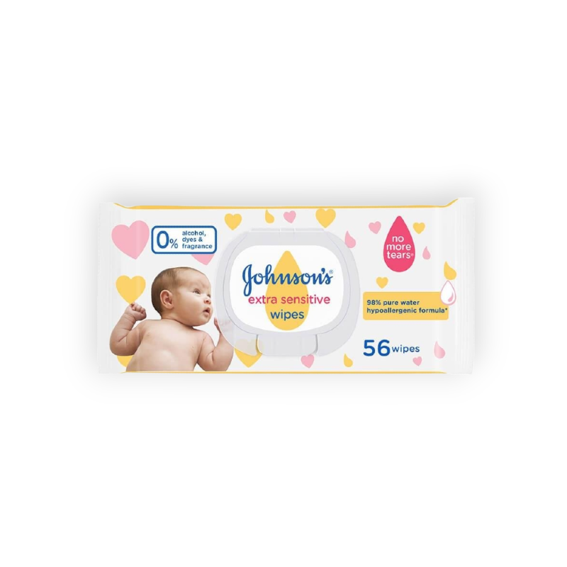 JOHNSON EXTRA SENSITIVE BABY WIPES 56 ADET 33%OFF