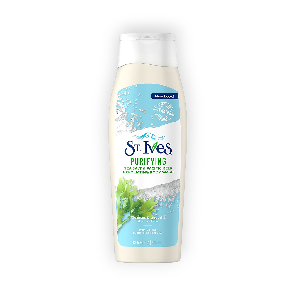 ST.IVES PURIFYING CLEANSES&SMOOTH BODY WASH 400ML