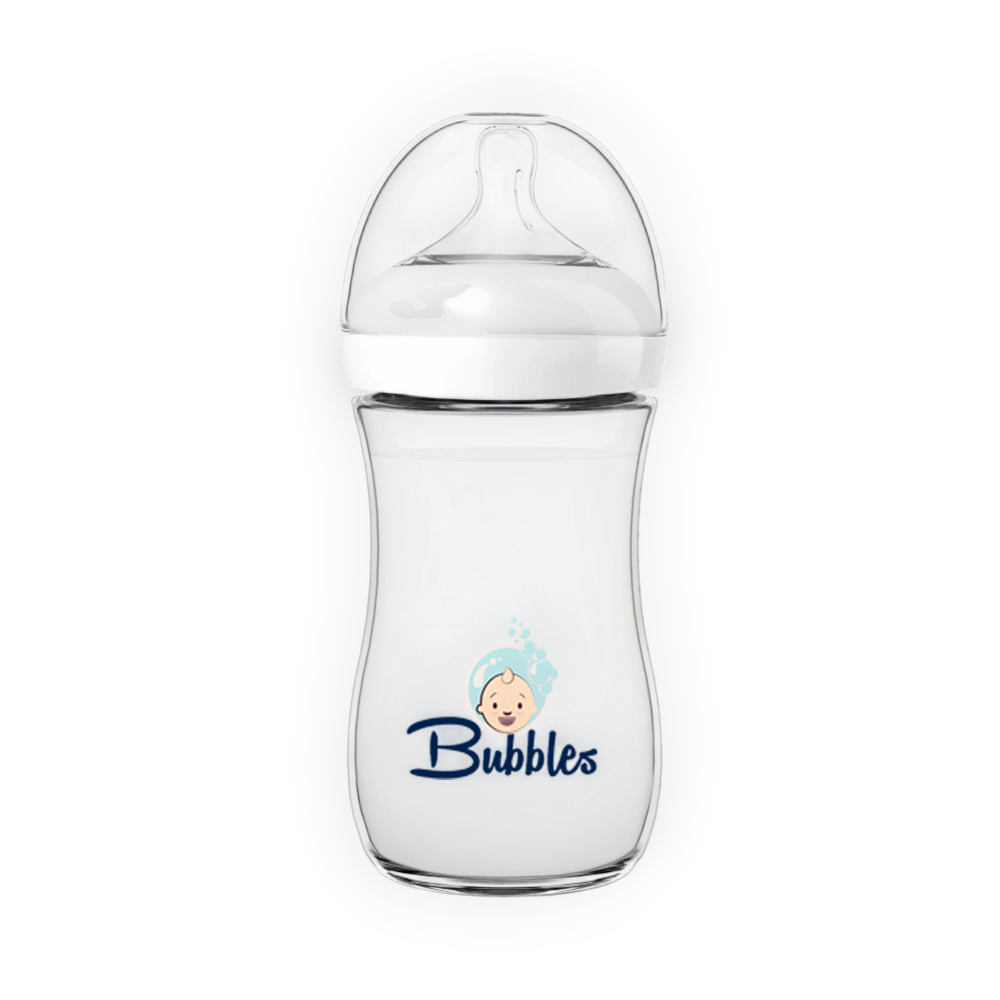 BUbbLES FEEDING BOTTLE NATURAL 280ML 8072(WHITE)