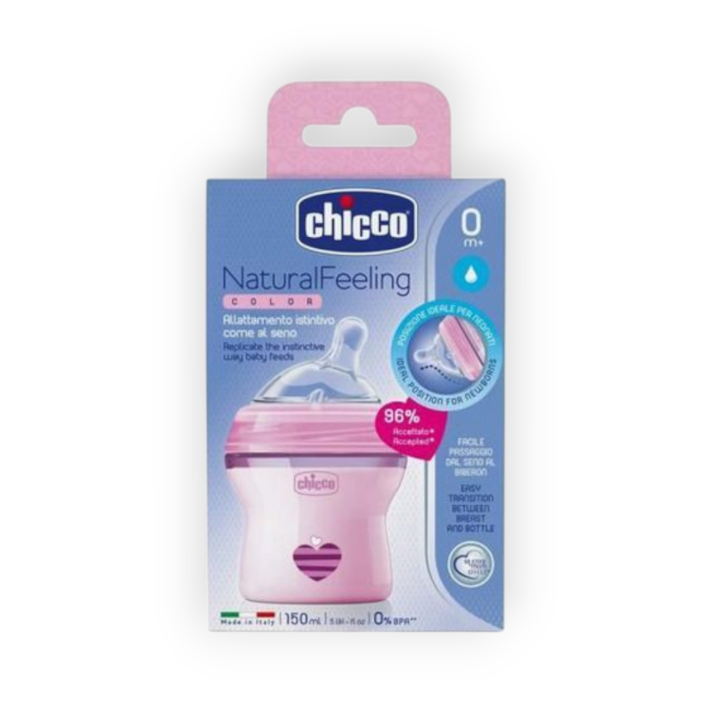 CHICOO NATURAL FEELING COLOR +0 MONTH  150ML 5002