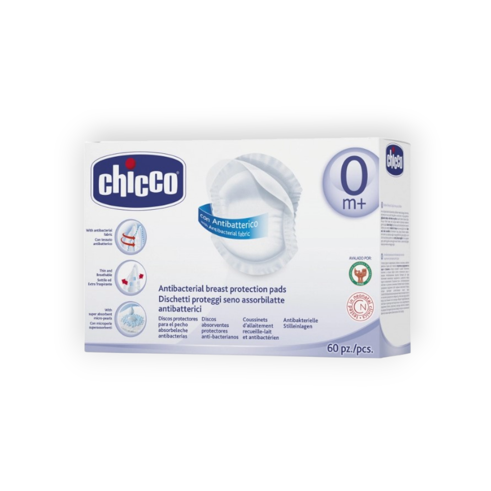 CHICCO NATURAL FEELING BREAST PADS 60 PIECES