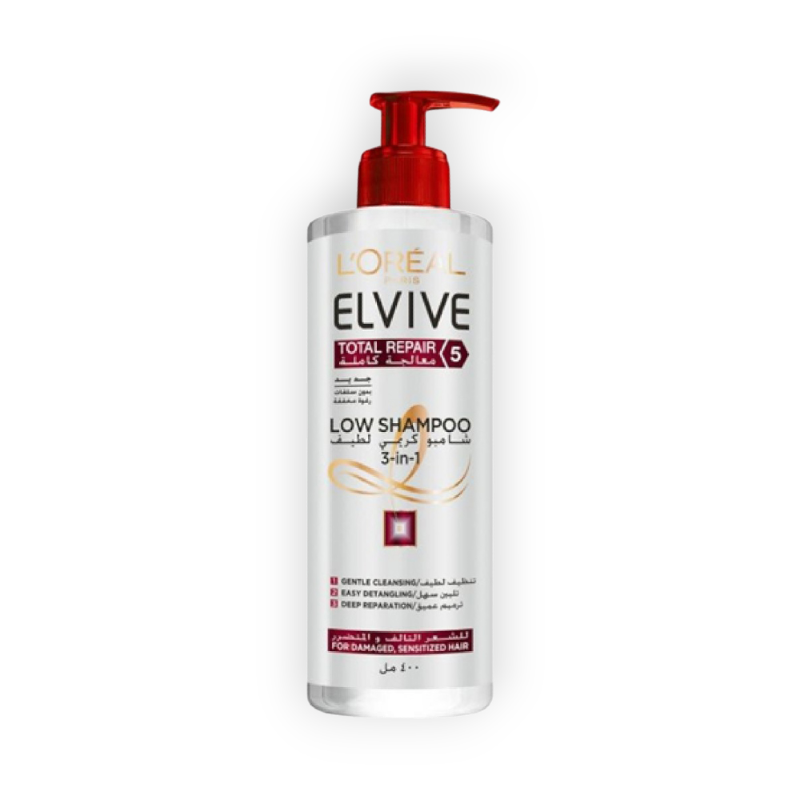 LOREAL ELVIVE LOW SHAMPOO TOTAL REPAIR 3*1 400ML