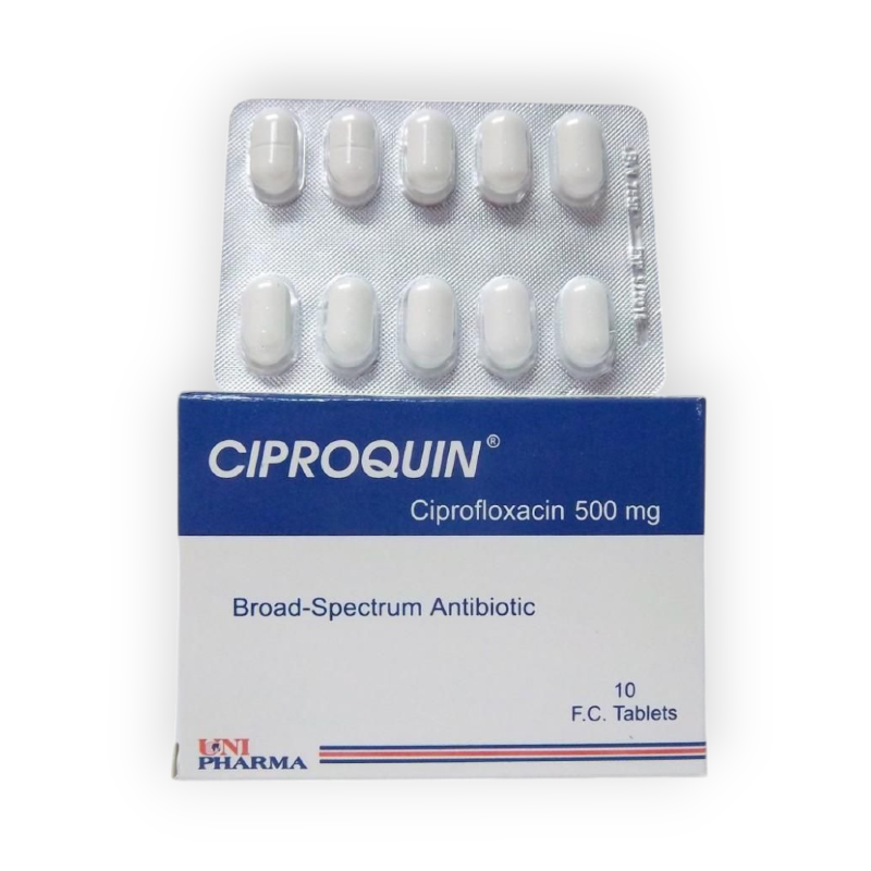 CIPROQUIN 500 MG 10 TABLET