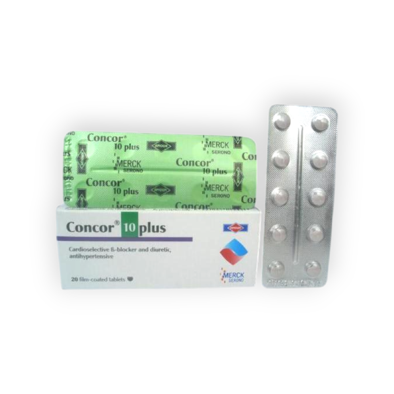 CONCOR 10 MG PLUS 20 TABLET