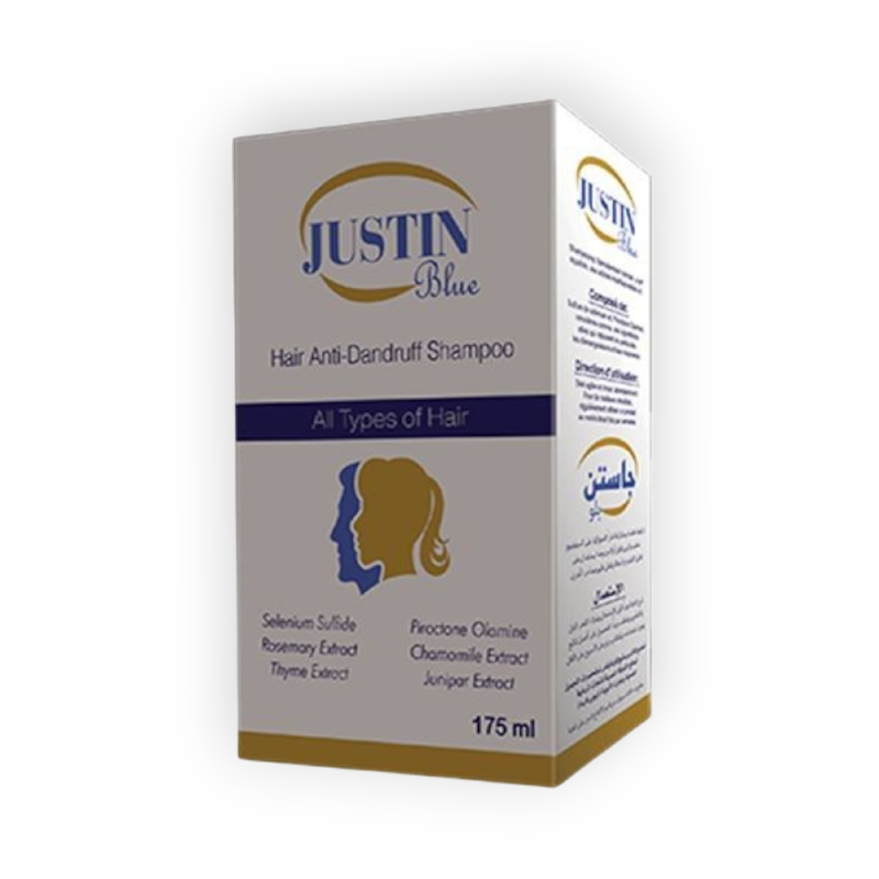 JUSTIN BLUE ANTI DANDRUFF SHAMPOO 175 ML