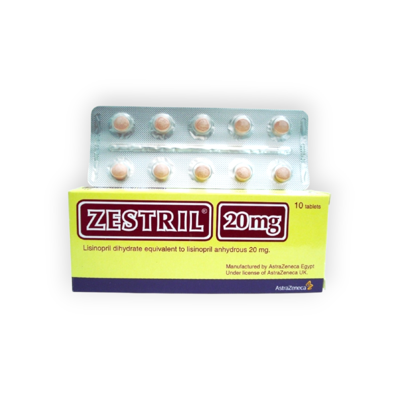 ZESTRIL 20 MG 10 TABLET