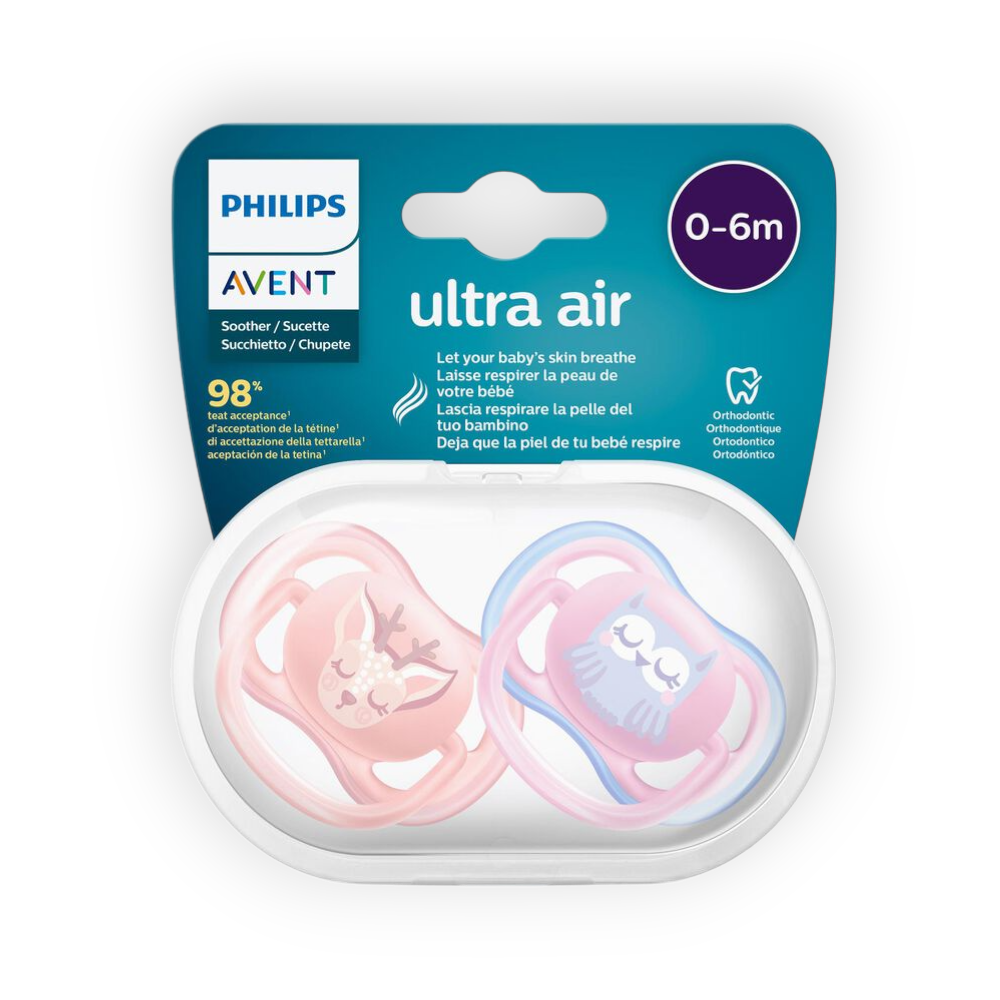 AVENT ULTRA AIR SENSITIVE SKIN 0-6Month tetine
