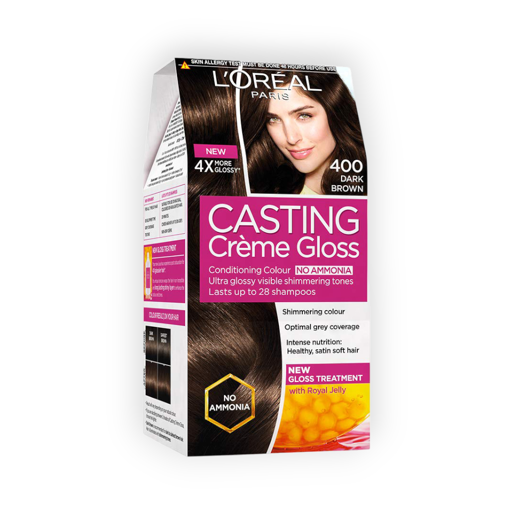 LOREAL CASTING CREME GLOSS  DARK BROWN 400