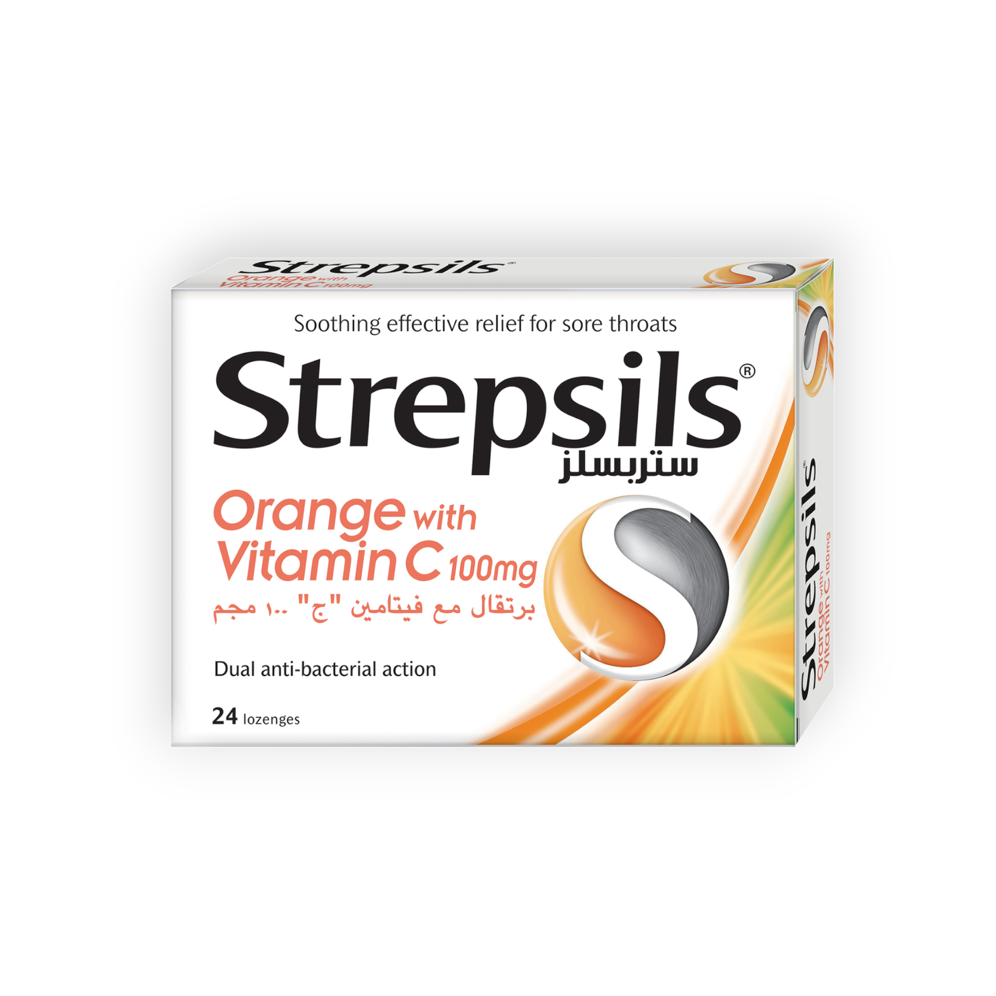 STREPSILS ORANGE WITH VITAMIN C 24 LOZ
