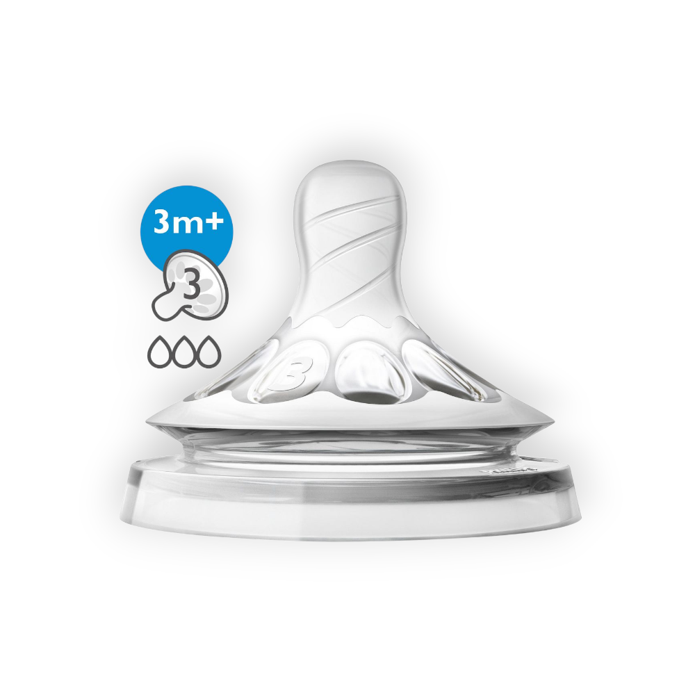 AVENT NATURAL MEDIUM FLOW TEATS +3Month (65327)