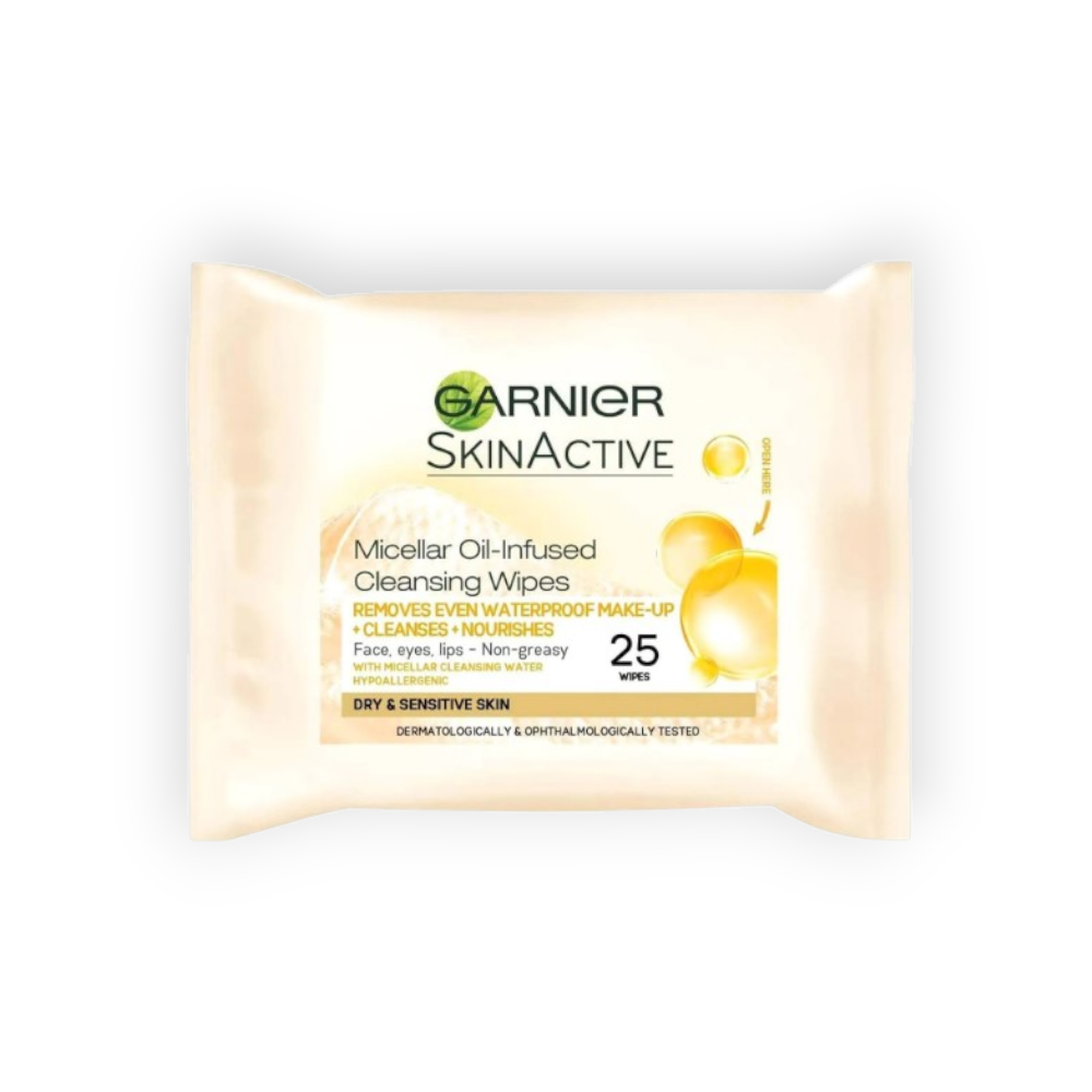 GARNIER MICELLAR OIL INFUSED WIPES 25 WIPES