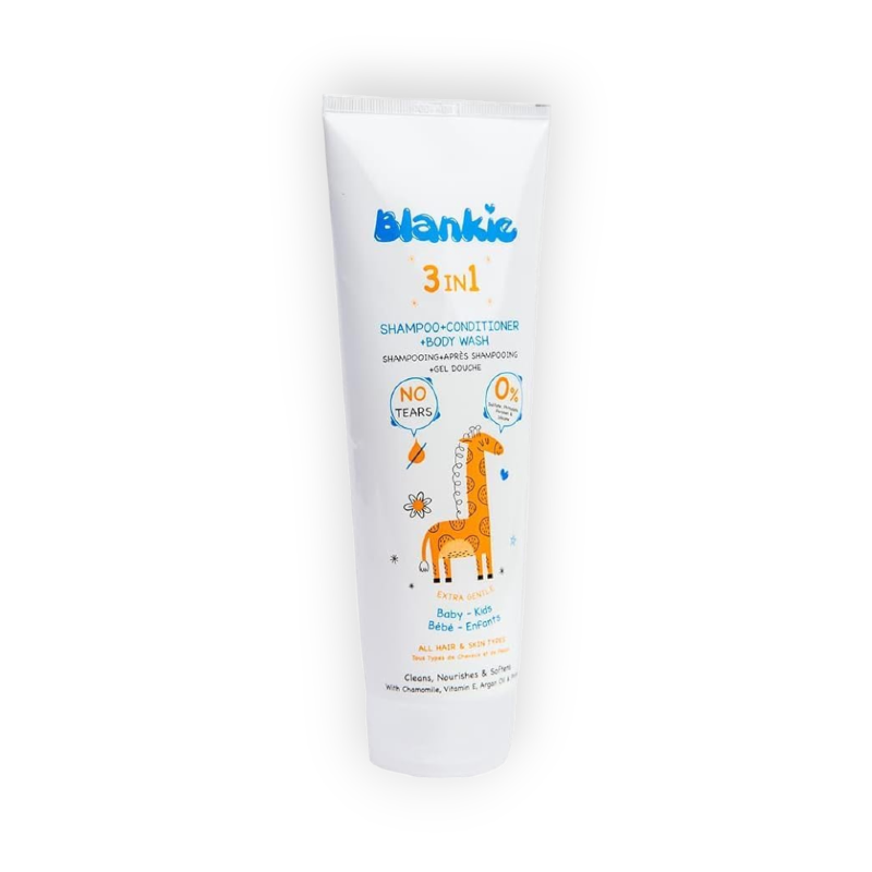 BLANKIE 3 IN 1 SHAMPOO.conditioner.BODY WASH 250ML